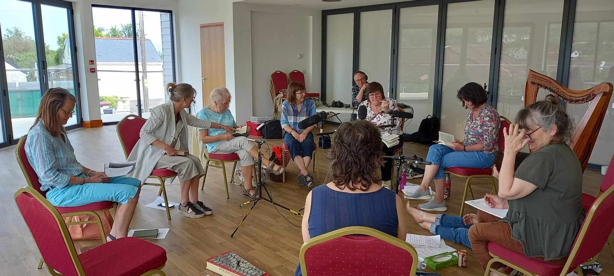  Allen Raine Opera Study Group exploring character text as part of the ‘overture’ creative workshop. 